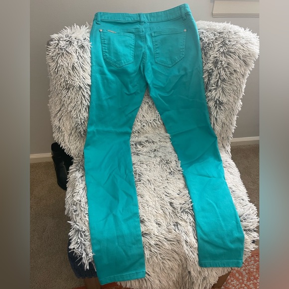 Celebrity Pink Colored Khaki Ankle Mid Rise Pants - Picture 4 of 6